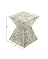 Multi Mussel Shells and Contemporary Accent Table