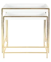 Contemporary Console Table, Set of 2 - Gold