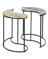Contemporary Accent Table, Set of 2