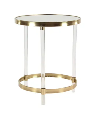 Contemporary Accent Table - Gold