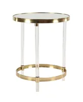 Contemporary Accent Table - Gold