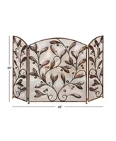 Metal Eclectic Fireplace Screen