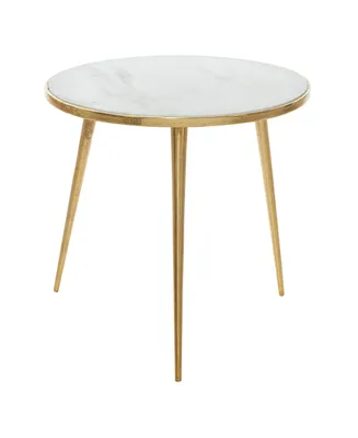 Aluminum Modern Accent Table - Gold