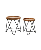 Modern Accent Table, Set of 2