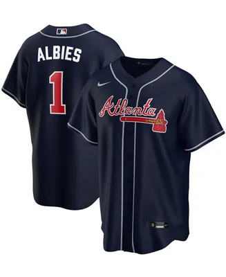 Men's Ozzie Albies Navy Atlanta Braves Alternate Replica Player Name Jersey