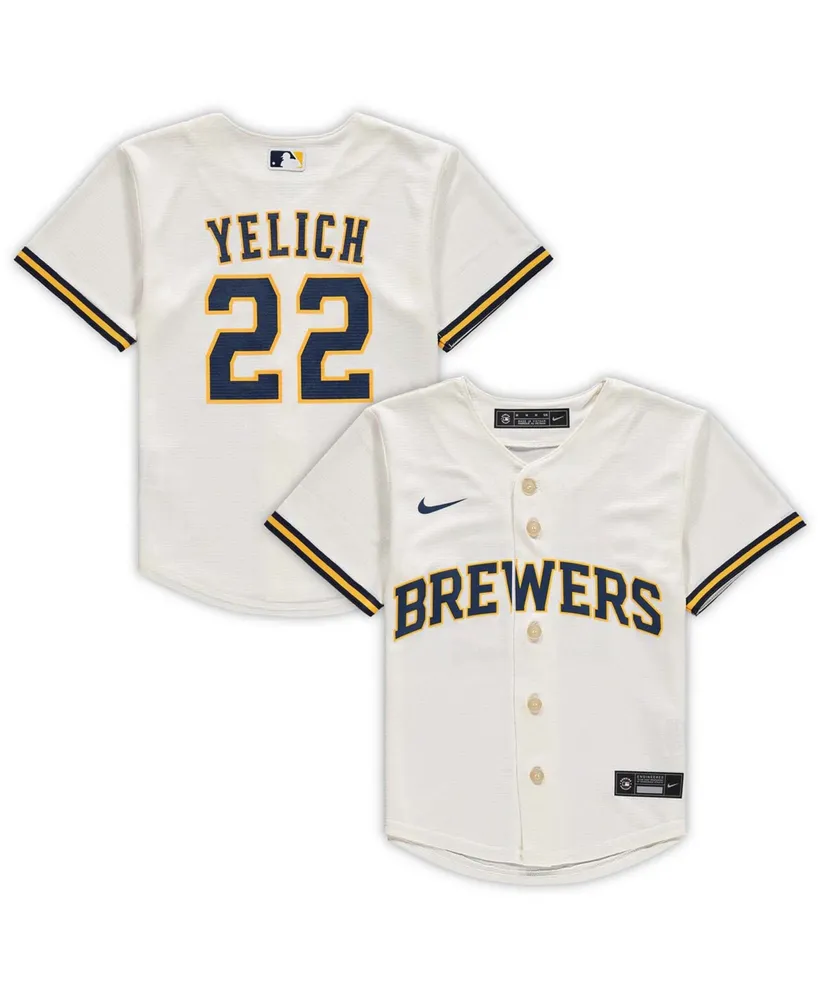 Christian Yelich Milwaukee Brewers Nike Youth Name & Number T-Shirt - Navy