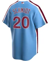 Men's Mike Schmidt Light Blue Philadelphia Phillies Road Cooperstown Collection Replica Player Jersey