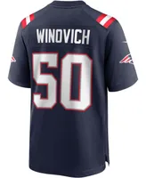 Men's Chase Winovich Navy New England Patriots Game Player Jersey