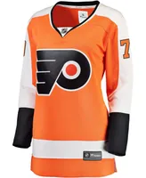 Women's Plus Size Carter Hart Philadelphia Flyers Orange Home Premier Breakaway Player Jersey