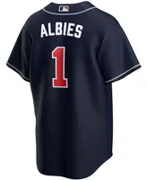 Men's Ozzie Albies Navy Atlanta Braves Alternate Replica Player Name Jersey