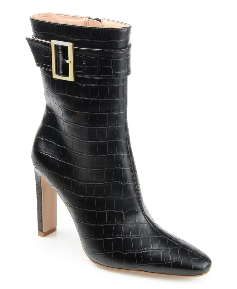 Journee Collection Women's Elanie Croc Booties