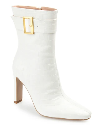 Journee Collection Women's Elanie Croc Booties