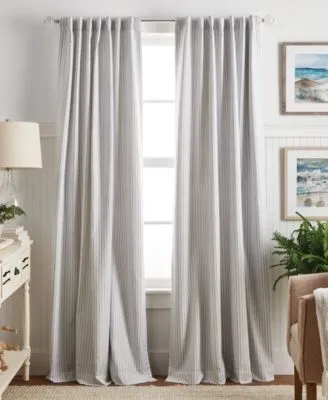 Martha Stewart Collection Ticking Stripe Panel Sets Created For Macys