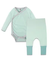 Earth Baby Outfitters Girls Bodysuit and Pants, 2 Piece Set