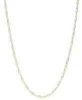 Giani Bernini Figaro Chain Necklaces 16 24 In Sterling Silver 18k Gold Plate Created For Macys