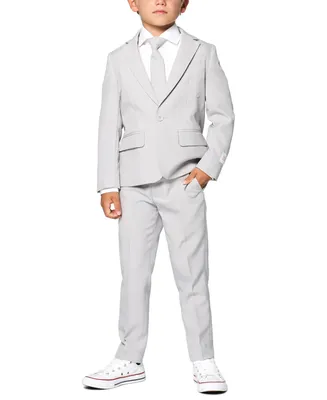Opposuits Toddler and Little Boys Groovy Grey Slim Fit Solid Suit