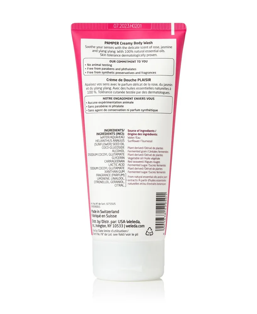 Weleda Aroma Essentials Pamper Body Wash, 6.8 oz