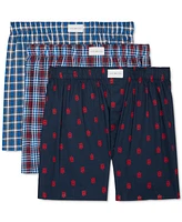 Tommy Hilfiger Men's 3-Pk. Classic Printed Cotton Poplin Boxers