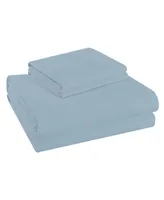 Purity Home 300 Thread Count Brushed Cotton Percale -Pc. Sheet Set