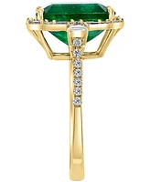 Effy Emerald (5-1/2 ct. t.w.) & Diamond (1/2 Statement Ring 14k Gold or White