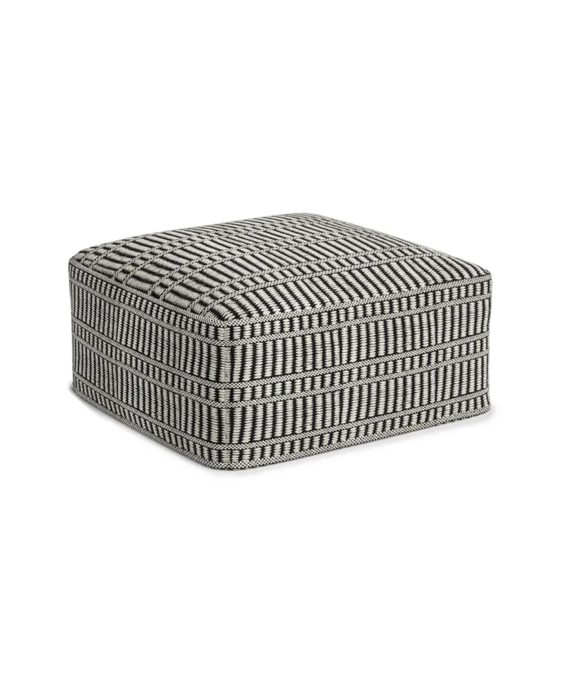 Safford Square Woven Outdoor and Indoor Pouf