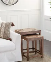 Wood Eclectic Accent Table