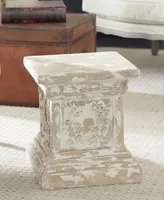 Vintage-Like Resin Accent Table