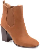 Journee Collection Women's Maxxie Stacked Block Heel Booties