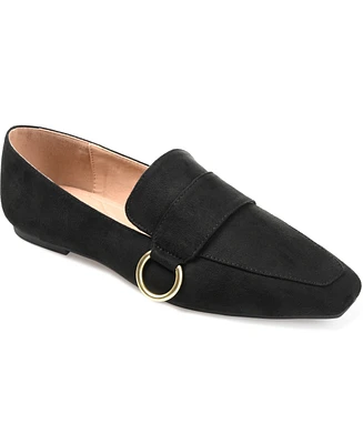 Journee Collection Women's Benntly Square Toe Slip On Loafers