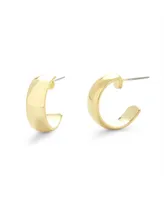 14K Gold Plated Blake Hoops Earrings