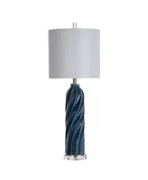 Bay St. Louis Ceramic Swirl Table Lamp