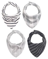 The Peanutshell Cotton Bandana Drool Baby Bibs, 8pk, Unisex