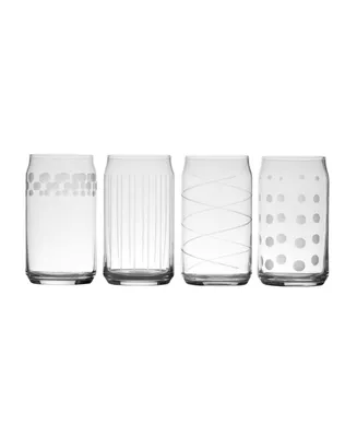 Mikasa Cheers Seltzer Glasses Set of 4, 18.5 oz