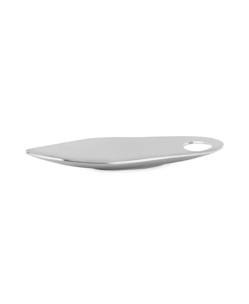 Nambe Pebble Handled Tray