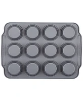 Farberware Nonstick Bakeware Double Batch Muffin and Cupcake Pan Set, 2-Piece