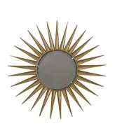 CosmoLiving by Cosmopolitan Gold Glam Metal Wall Mirror, 42 x 42 - Gold