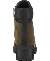 Gc Shoes Women's Taylor Color Block Lace Up Combat Booties