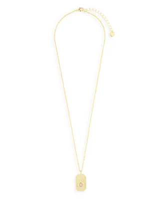 Salina 14K Gold Plated Pendant Necklace - Gold