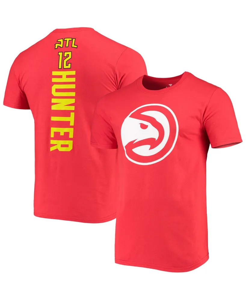 Men's De'Andre Hunter Red Atlanta Hawks Playmaker Name and Number Logo T-shirt