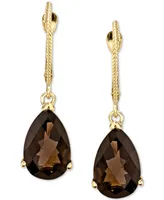 Smoky Quartz Drop Earrings (5-5/8 ct. t.w.) in 14k Gold