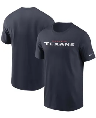 Men's Navy Houston Texans Team Wordmark T-shirt