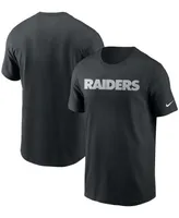 Men's Black Las Vegas Raiders Team Wordmark T-shirt