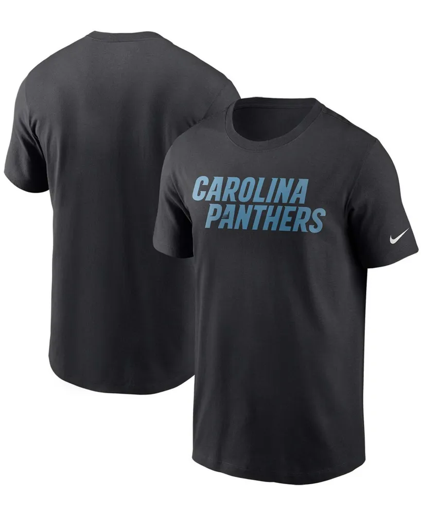 Men's Black Carolina Panthers Team Wordmark T-shirt