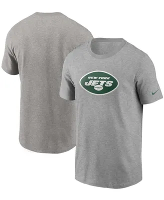 Men's Heathered Gray New York Jets Primary Logo T-shirt