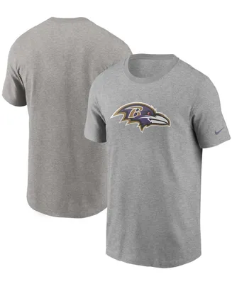 Men's Heathered Gray Baltimore Ravens Primary Logo T-shirt