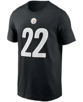 Men's Najee Harris Black Pittsburgh Steelers 2021 Nfl Draft First Round Pick Player Name and Number T-shirt