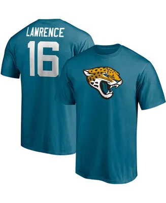 Men's Trevor Lawrence Teal Jacksonville Jaguars Player Icon T-shirt