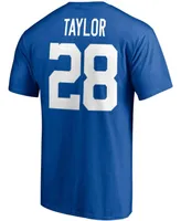 Men's Jonathan Taylor Royal Indianapolis Colts Player Icon Name and Number T-shirt