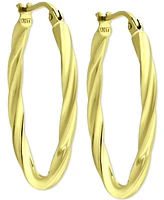 Giani Bernini Oval Twist Small Hoop Earrings, Created for Macy's