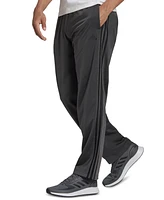 adidas Men's Primegreen Essentials Warm-Up Open Hem 3-Stripes Track Pants